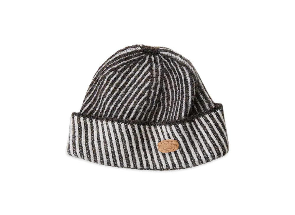 NICENESS Baez Harris Knit Watch Cap "Gray/Off White"