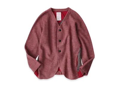 NICENESS Blossom Felted Knit Jacket "Red"