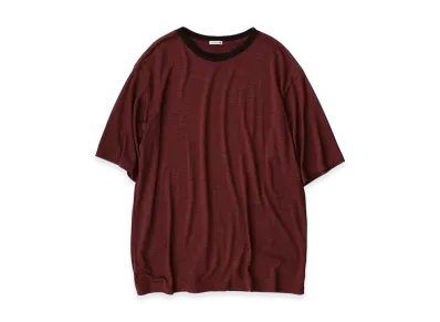 NICENESS Cohen Merino Wool T - Shirt With Short Sleeves "Brown"