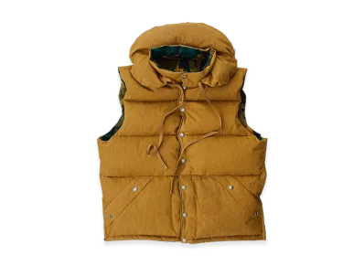 NICENESS Henri Down Vest "Mustard/Leaf"