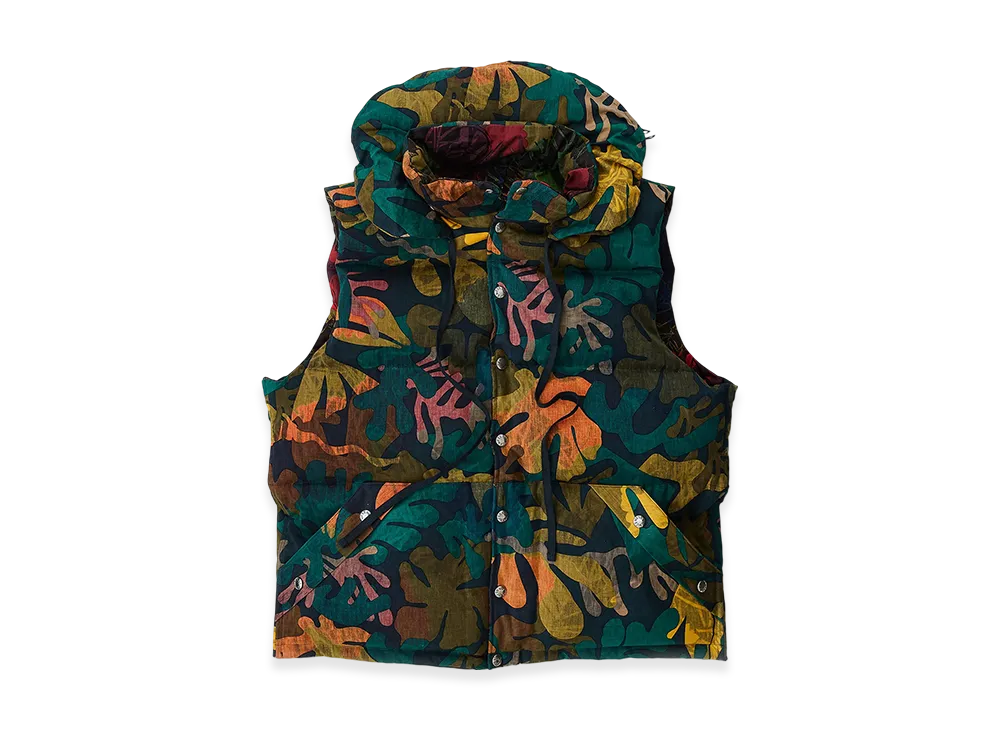 NICENESS Henri Down Vest "Leaf/Flower"