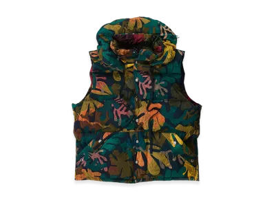 NICENESS Henri Down Vest "Leaf/Flower"