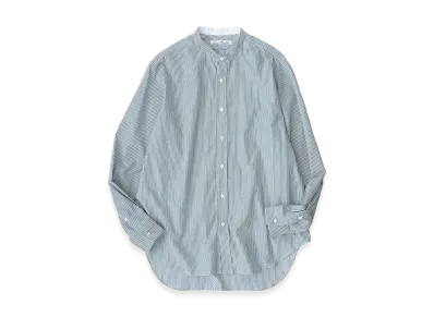 NICENESS Guarino N.N.P. Dobby - Weave Band Collar Dress Shirt "Green"