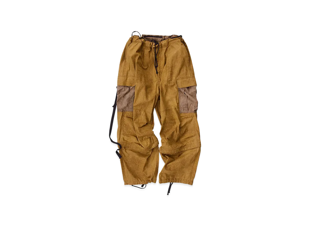 NICENESS Claude.H Solid Cargo Pants "Mustard/Brown"