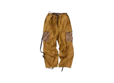 NICENESS Claude.H Solid Cargo Pants "Mustard/Brown"