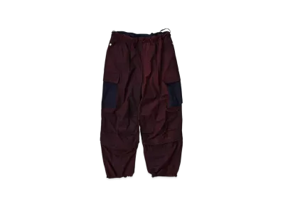 NICENESS Claude.H Solid Cargo Pants "Red/Navy"