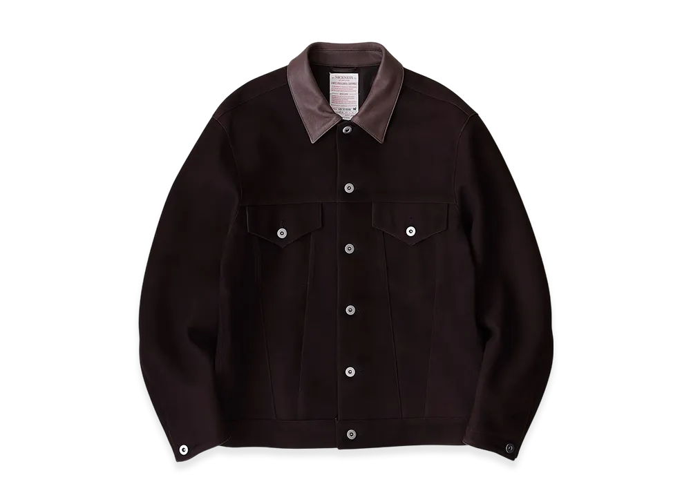 NICENESS Maclean Trucker Jacket - Lamb Leather "Brown"