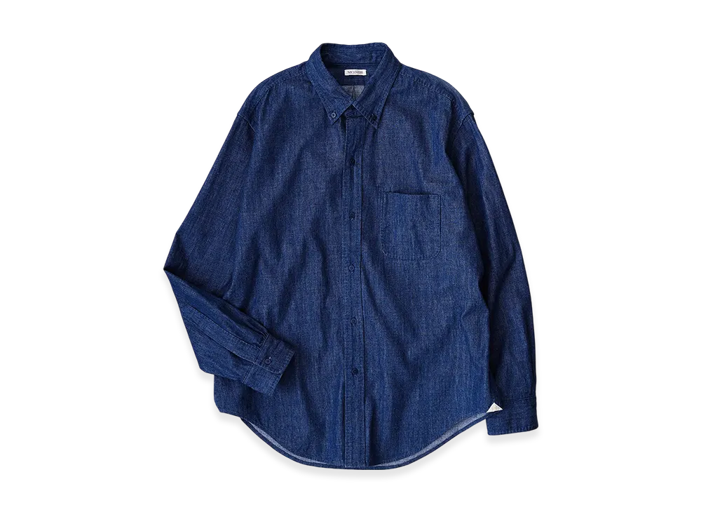 NICENESS Carol Button Down Shirt - Denim "Indigo"
