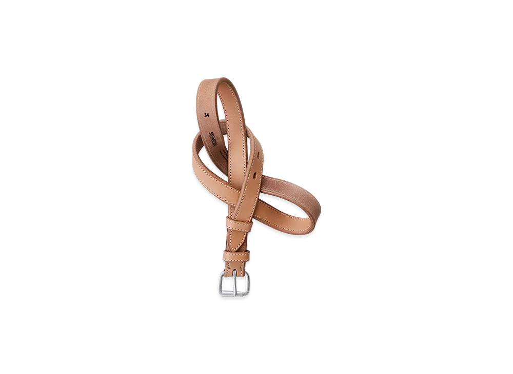 NICENESS Blade D.B - 25 NN Bridle Leather Belt / 25mm Dead Stock Buckle "Natural"