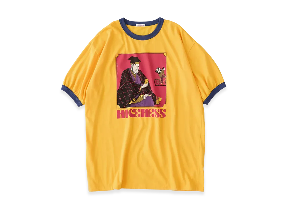 NICENESS T.Athena Sado Ringer Tee "Yellow"