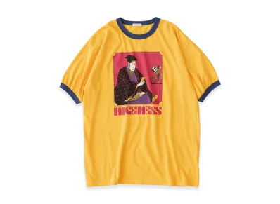 NICENESS T.Athena Sado Ringer Tee "Yellow"