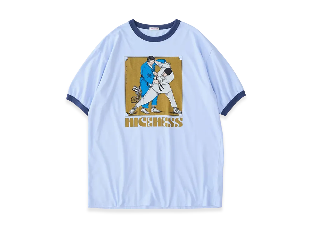 NICENESS J.Athena Judo Ringer Tee "Blue"