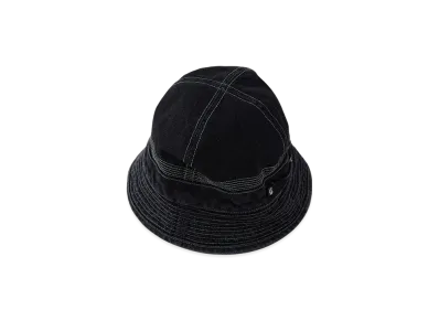NICENESS B.Matlock Aged Effect Denim Hat "Black"