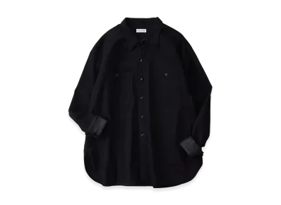 NICENESS Shelley Chino Officer Shirts "Black"
