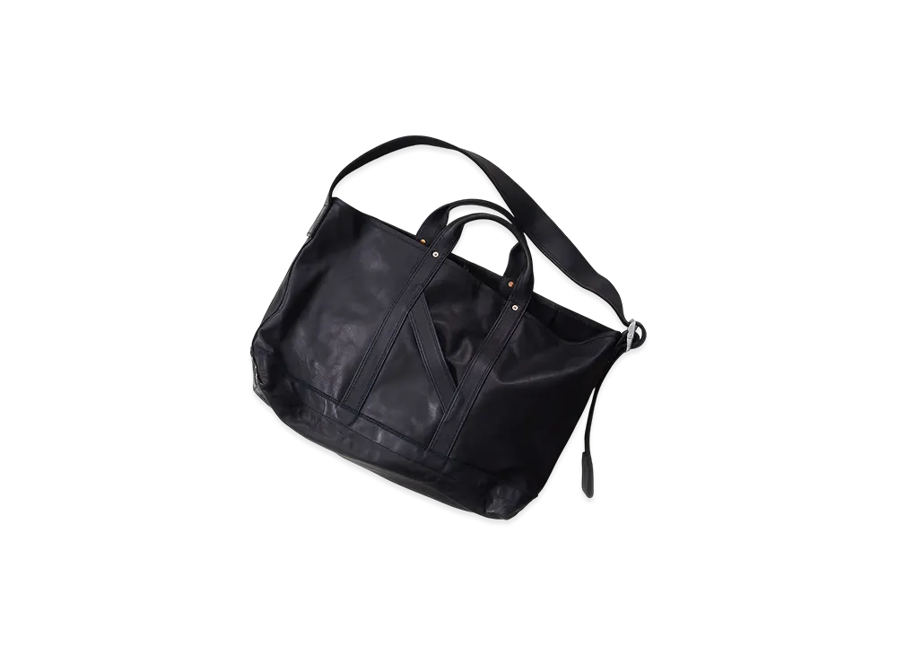 NICENESS T.Ledz Shoulder Tote Bag - Oiled Horse Leather "Black"