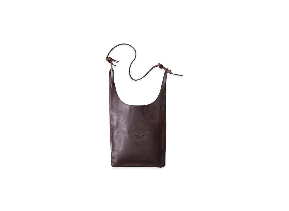 NICENESS H.R.Lowe Midi NN Shoulder Bag / Medium Size - Oiled Horse Leather "Brown"