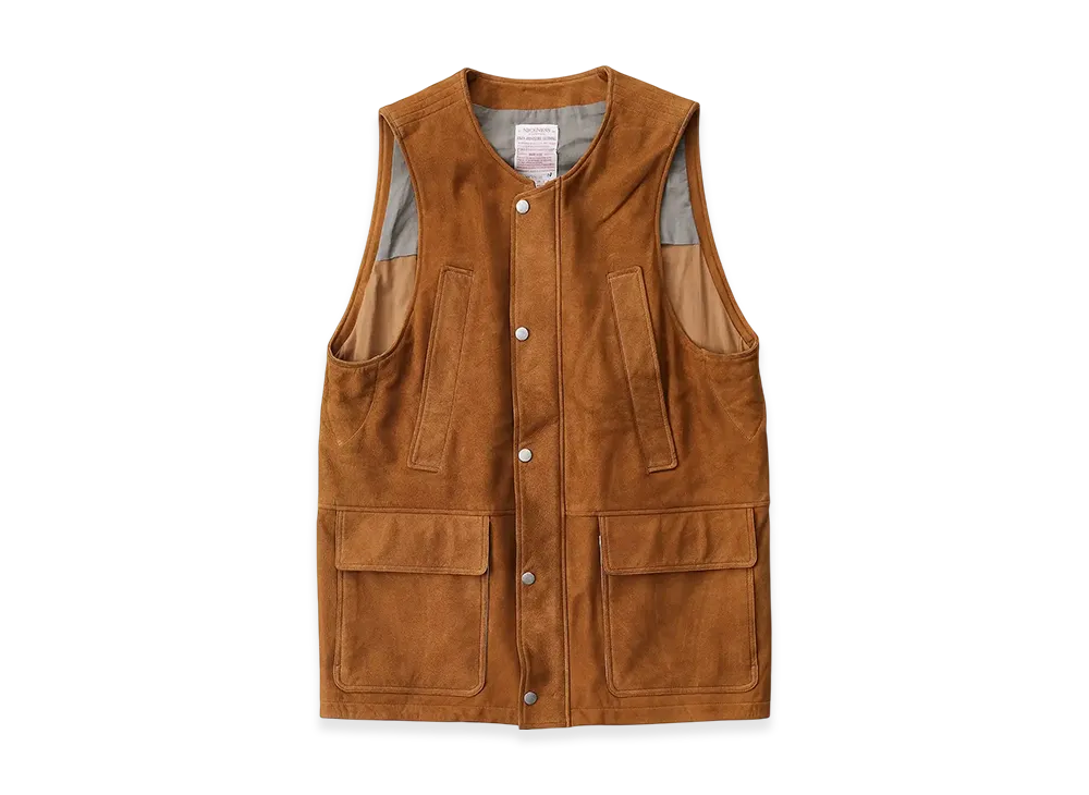 NICENESS Travis Leather Hunting Vest "Tabacco"