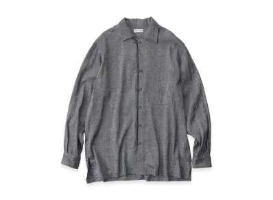 NICENESS G.Swish Hook Shirt - Gray Herringbone "Gray.Hb"