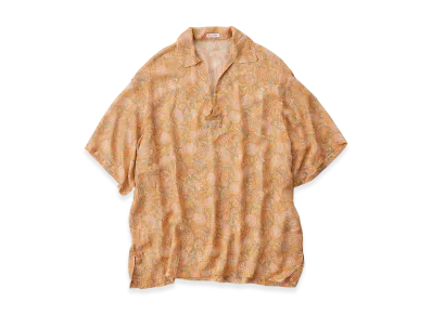 NICENESS Madan Silk Chiffon Skipper Shirt "Yellow"