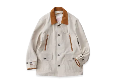 NICENESS Loran Herringbone Hunting Jacket "Khaki"