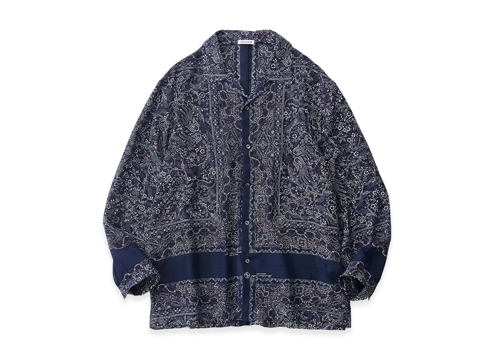 NICENESS Jamet Bandana Shirt "Navy"