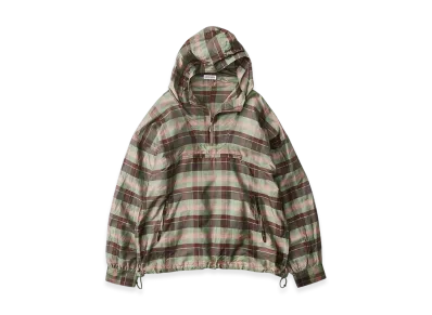 NICENESS Buckler Silk Check Anorak "Green"