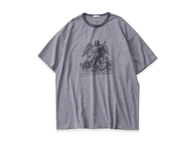 NICENESS Ramone Crewneck T Shirt Short Sleeve - Zeus "Medium Gray"