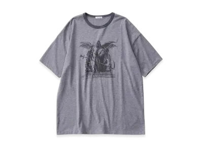 NICENESS JohNNy Crewneck T Shirt Short Sleeve - Devil "Medium Gray"