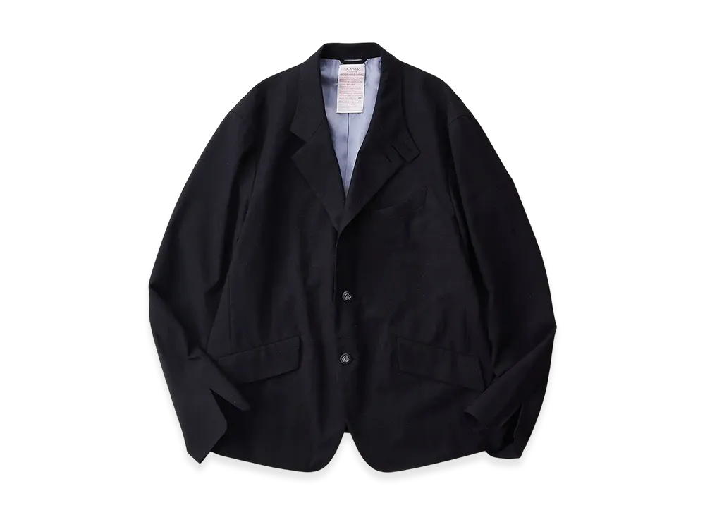 NICENESS Mondo Wool Silk Chambray Lounge Jacket "Midnight"