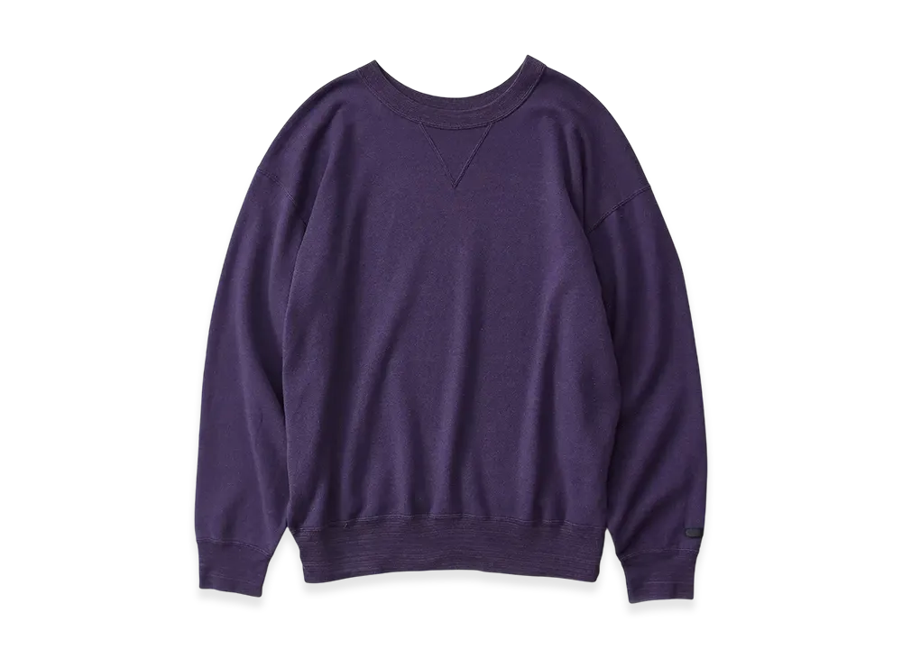 NICENESS S.Freeman Silk Sweatshirt Pull Over "Dark Purple"