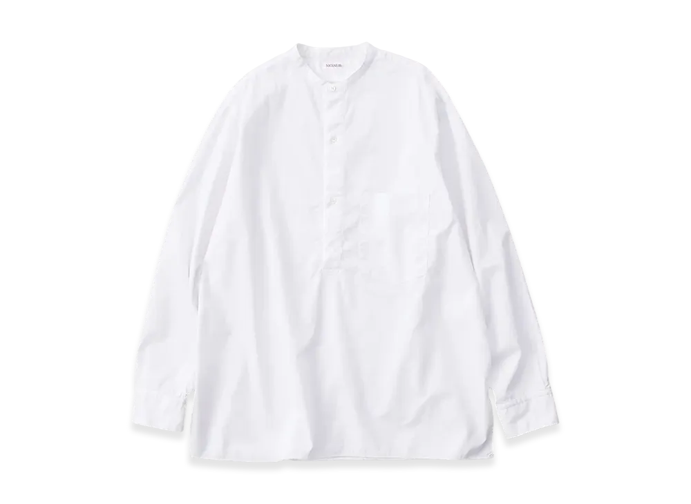 NICENESS Vogel Pin Tuck Pullover Shirts "White"