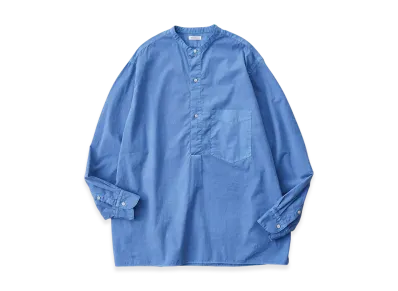 NICENESS Vogel Pin Tuck Pullover Shirts "Blue(Dyed)"