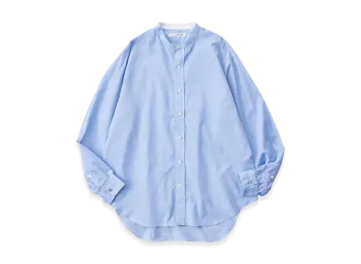 NICENESS Tito N.N.P Band Collar Dress Shirt "Blue"