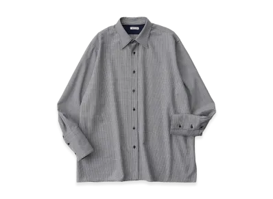 NICENESS Knox Fine Wool Straight Tale Shirt "Hound'Stooth"