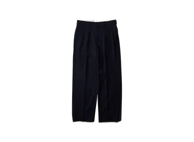 NICENESS Collier Fine Wool Wide Flying V Trousers "Midnight"