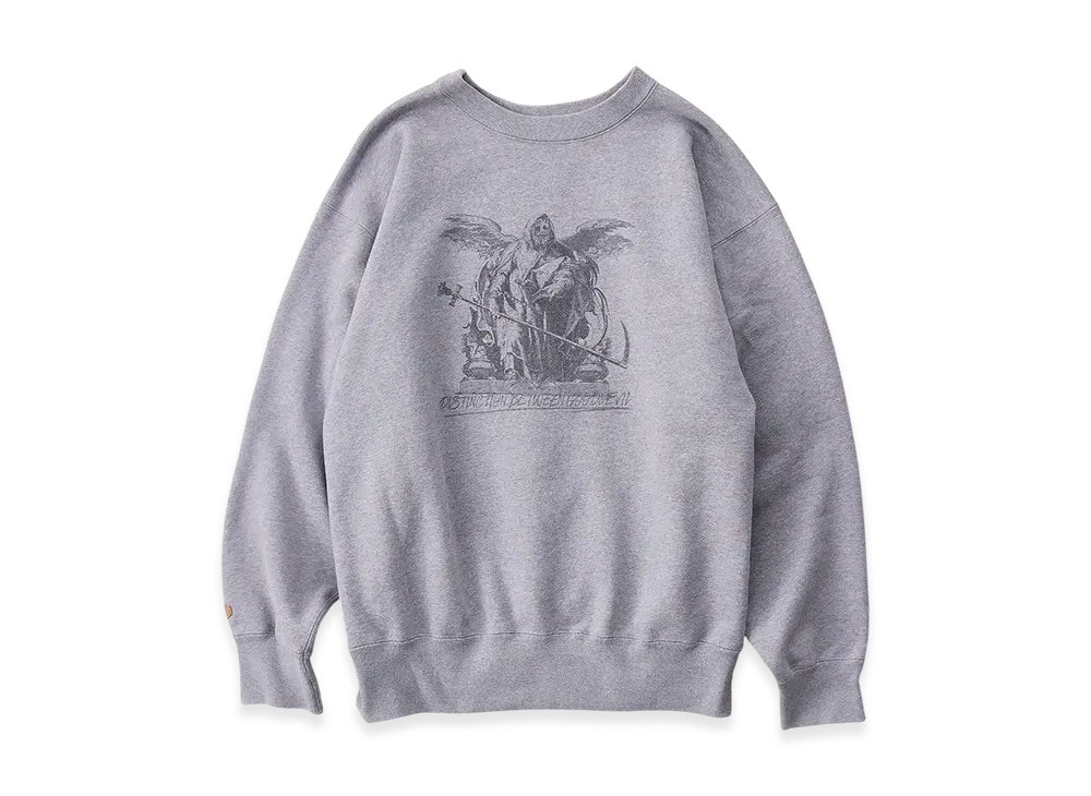 NICENESS Branden Devil Print Sweatshirt "Gray"