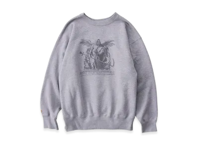 NICENESS Branden Devil Print Sweatshirt "Gray"