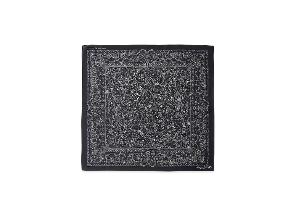 NICENESS Chao Cotton Silk Paisley Scarf "Black"