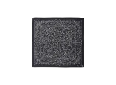 NICENESS Chao Cotton Silk Paisley Scarf "Black"