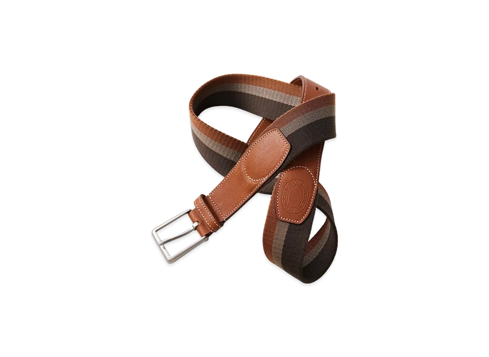 NICENESS Hansgen Leather Tab Webbing Belt "Multi.St"