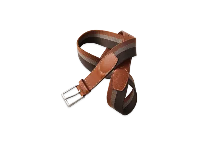 NICENESS Hansgen Leather Tab Webbing Belt "Multi.St"