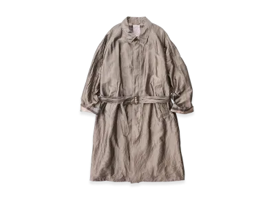 NICENESS Weller Silk Balmacaan Coat "Beige"