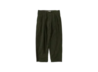 NICENESS W.Albarn Distressed Duck Resized Trousers "Dark Olive"