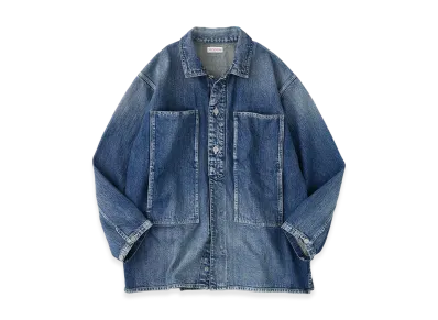 NICENESS I.Coxon Distressed Denim Jacket "Indigo"