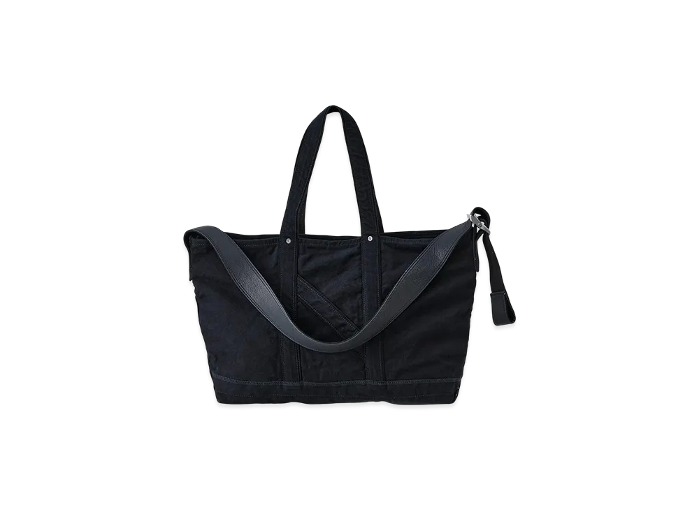 NICENESS D.Lands Overdyed Denim Shoulder Strap Bag "Black Indigo"