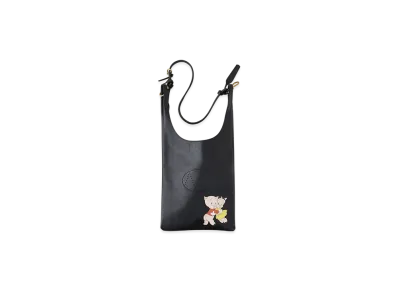 NICENESS Lowe.Tunes Looney Tunes Printed Horse Leather Shoulder Bag "P&P.Pigs"