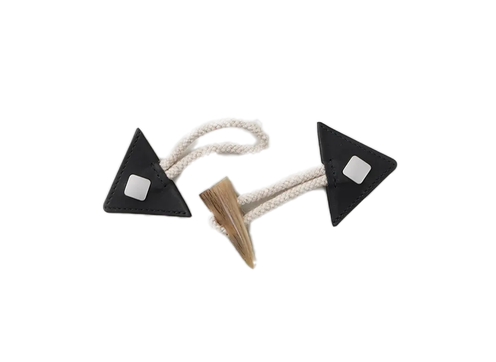 NICENESS Sartre Duffle Coat Rope Toggle "Black/Natural"