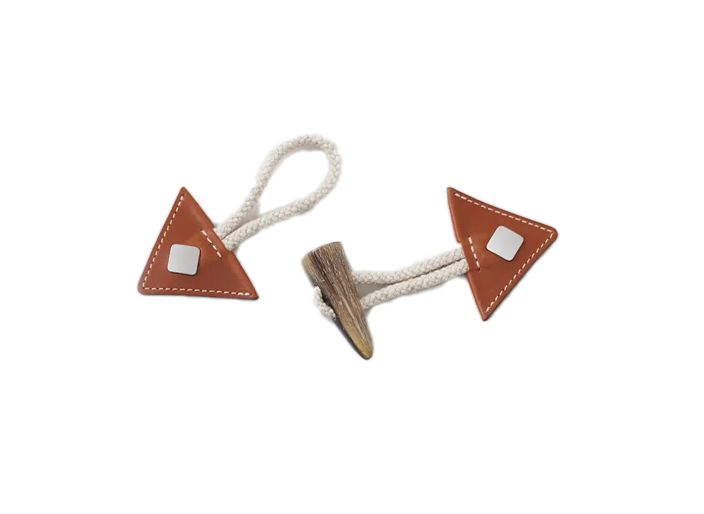 NICENESS Sartre Duffle Coat Rope Toggle "Brown/Natural"