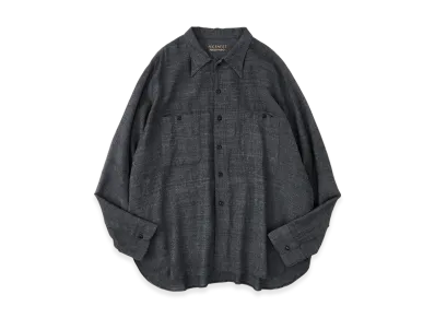 NICENESS S.Tommy Heather Chambray Work Shirt "Gray"
