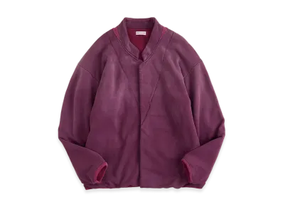 NICENESS Lead Distressed Sweat Jacket "Burgundy"